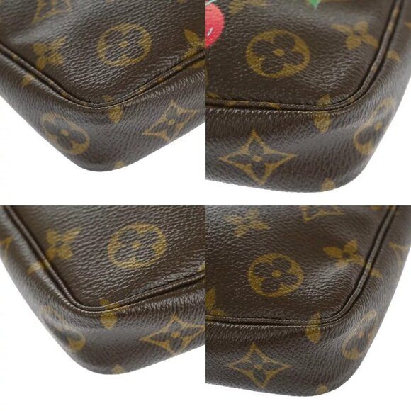 LOUIS VUITTON Pochette Accessoires Hand Bag Monogram Cherry - Picture 12 of 14